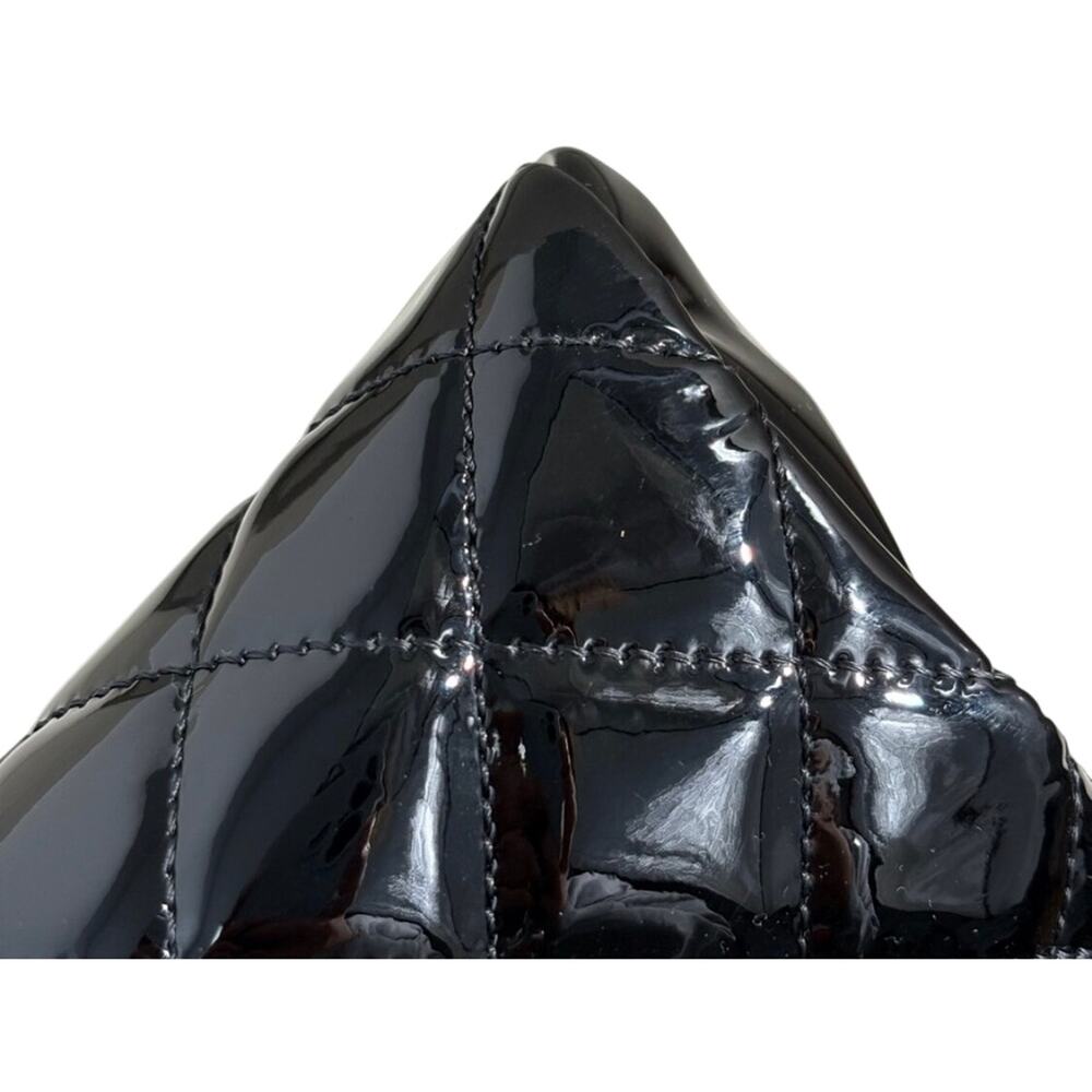 Chanel Black Quilted Patent Leather XL Just Mademoiselle Pristine - Picture 12 of 16